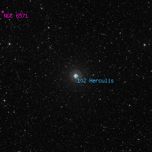 DSS image of 102 Herculis