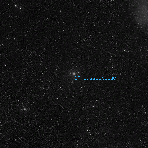 DSS image of 10 Cassiopeiae
