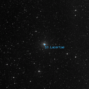 DSS image of 10 Lacertae