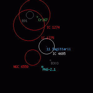 DSS image of 11 Sagittarii