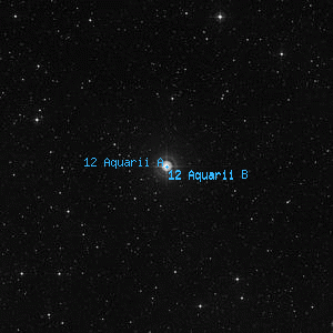 DSS image of 12 Aquarii