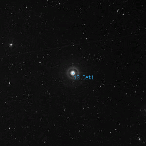DSS image of 13 Ceti