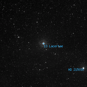 DSS image of 13 Lacertae