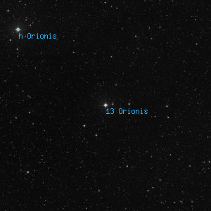 DSS image of 13 Orionis