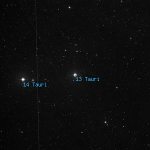 DSS image of 13 Tauri
