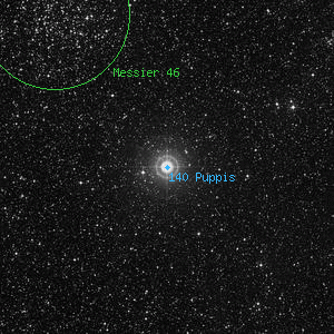 DSS image of 140 Puppis