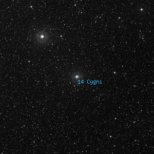 DSS image of 14 Cygni