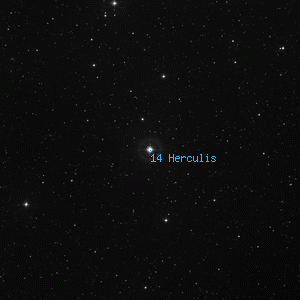 DSS image of 14 Herculis