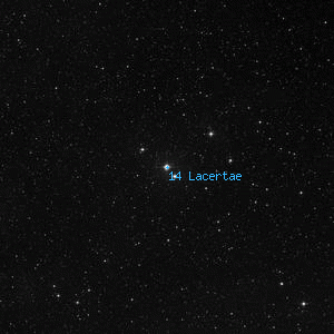 DSS image of 14 Lacertae