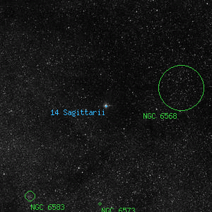 DSS image of 14 Sagittarii