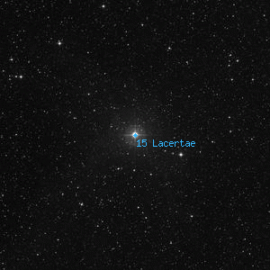 DSS image of 15 Lacertae