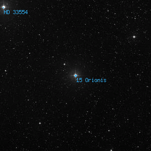 DSS image of 15 Orionis