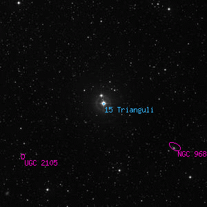 DSS image of 15 Trianguli