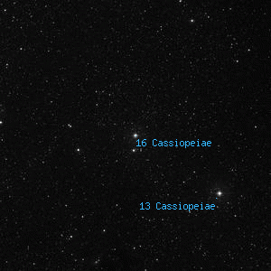 DSS image of 16 Cassiopeiae