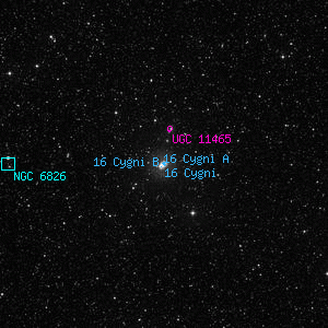 DSS image of 16 Cygni A