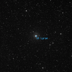 DSS image of 16 Lyrae