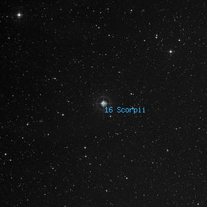 DSS image of 16 Scorpii