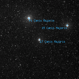 DSS image of 17 Canis Majoris