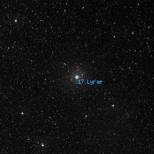 DSS image of 17 Lyrae