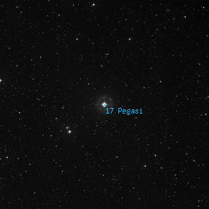 DSS image of 17 Pegasi