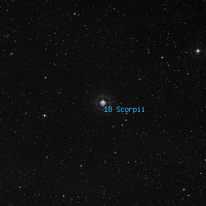 DSS image of 18 Scorpii