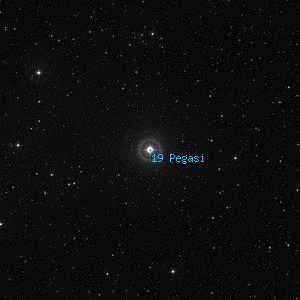 DSS image of 19 Pegasi