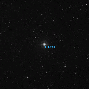 DSS image of 1 Ceti