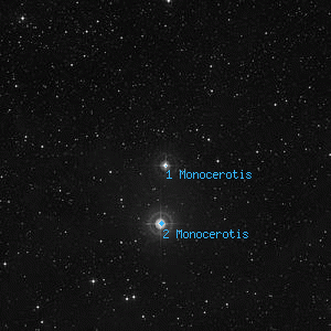 DSS image of 1 Monocerotis