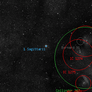 DSS image of 1 Sagittarii