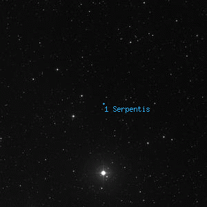 DSS image of 1 Serpentis