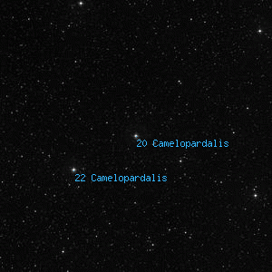 DSS image of 20 Camelopardalis