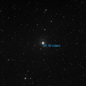 DSS image of 20 Eridani