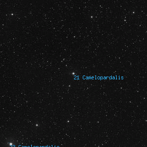 DSS image of 21 Camelopardalis