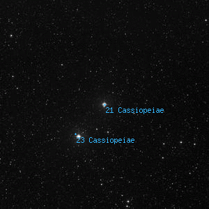 DSS image of 21 Cassiopeiae