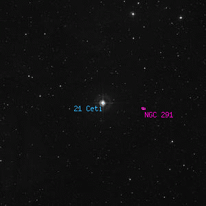 DSS image of 21 Ceti
