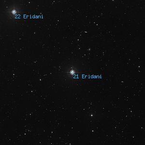 DSS image of 21 Eridani