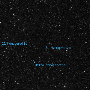 DSS image of 21 Monocerotis