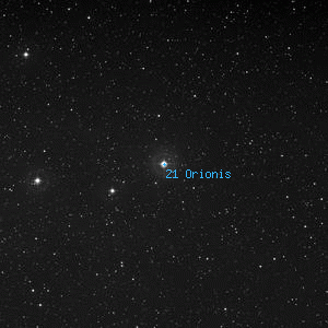 DSS image of 21 Orionis