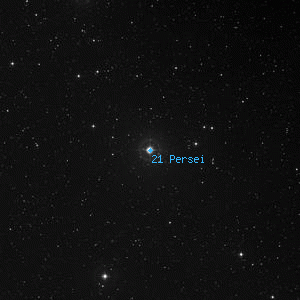 DSS image of 21 Persei