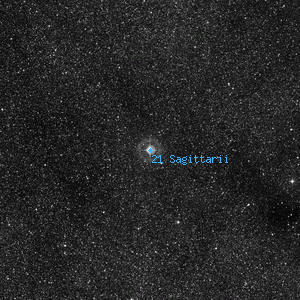 DSS image of 21 Sagittarii