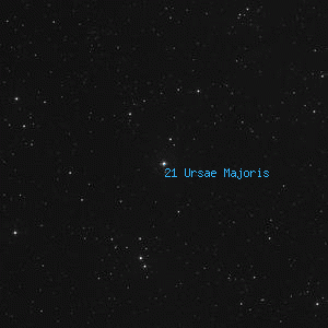 DSS image of 21 Ursae Majoris