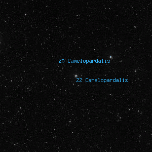 DSS image of 22 Camelopardalis