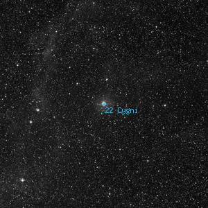 DSS image of 22 Cygni