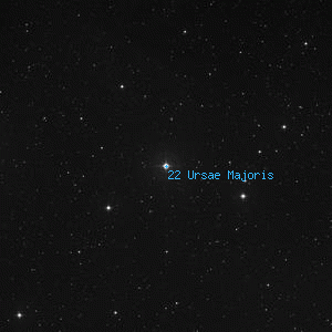 DSS image of 22 Ursae Majoris