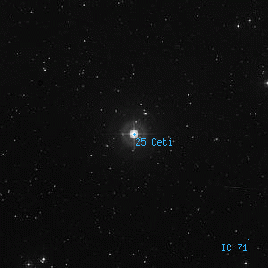 DSS image of 25 Ceti
