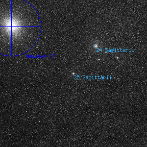 DSS image of 25 Sagittarii