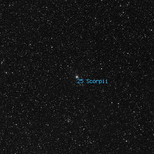 DSS image of 25 Scorpii