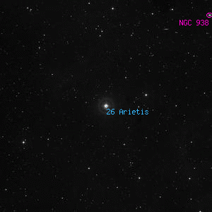 DSS image of 26 Arietis