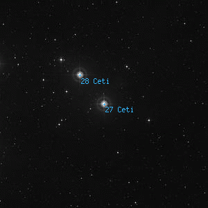 DSS image of 27 Ceti