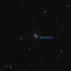 DSS image of 27 Sextantis